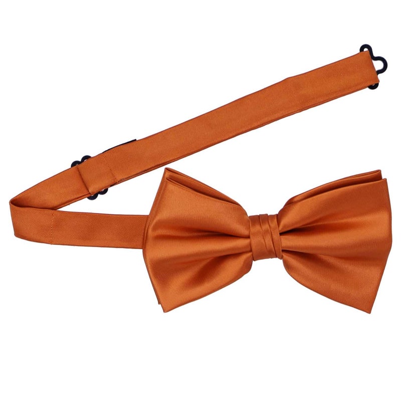 tiemart Premium Bow Tie (Burnt Orange) - Image 3
